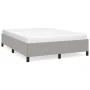 Hellgrauer Stoffbettrahmen 140x190 cm von vidaXL, Betten und Lattenroste - Ref: Foro24-347058, Preis: 110,64 €, Rabatt: %