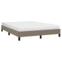 Taupe gray fabric bed frame 140x190 cm by vidaXL, Beds and slatted bases - Ref: Foro24-346716, Price: 108,08 €, Discount: %