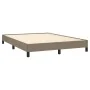 Taupe gray fabric bed frame 140x190 cm by vidaXL, Beds and slatted bases - Ref: Foro24-346716, Price: 108,08 €, Discount: %