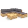 6-piece garden furniture set and solid teak wood cushions by vidaXL, Garden sets - Ref: Foro24-3100896, Price: 975,88 €, Disc...