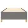 Estructura de cama de tela gris oscuro 100x200 cm de vidaXL, Camas y somieres - Ref: Foro24-347142, Precio: 96,85 €, Descuent...