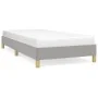 Light gray fabric bed frame 100x200 cm by vidaXL, Beds and slatted bases - Ref: Foro24-346794, Price: 69,39 €, Discount: %