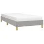 Light gray fabric bed frame 100x200 cm by vidaXL, Beds and slatted bases - Ref: Foro24-346794, Price: 69,39 €, Discount: %