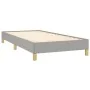 Light gray fabric bed frame 100x200 cm by vidaXL, Beds and slatted bases - Ref: Foro24-346794, Price: 69,39 €, Discount: %