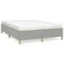 Light gray fabric bed frame 140x190 cm by vidaXL, Beds and slatted bases - Ref: Foro24-347157, Price: 118,34 €, Discount: %