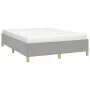 Light gray fabric bed frame 140x190 cm by vidaXL, Beds and slatted bases - Ref: Foro24-347157, Price: 118,34 €, Discount: %