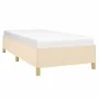 Cream fabric bed frame 80x200 cm by vidaXL, Beds and slatted bases - Ref: Foro24-347122, Price: 90,65 €, Discount: %
