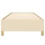 Cream fabric bed frame 80x200 cm by vidaXL, Beds and slatted bases - Ref: Foro24-347122, Price: 90,65 €, Discount: %