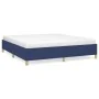 Estructura de cama tela azul 180x200 cm de vidaXL, Camas y somieres - Ref: Foro24-347187, Precio: 129,75 €, Descuento: %
