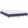Blue fabric bed frame 160x200 cm by vidaXL, Beds and slatted bases - Ref: Foro24-346832, Price: 109,89 €, Discount: %
