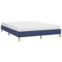 Blue fabric bed frame 160x200 cm by vidaXL, Beds and slatted bases - Ref: Foro24-346832, Price: 109,89 €, Discount: %