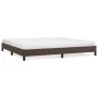 Brown synthetic leather bed frame 200x200 cm by vidaXL, Beds and slatted bases - Ref: Foro24-346925, Price: 103,39 €, Discoun...