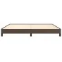 Brown synthetic leather bed frame 200x200 cm by vidaXL, Beds and slatted bases - Ref: Foro24-346925, Price: 103,39 €, Discoun...