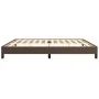 Brown synthetic leather bed frame 200x200 cm by vidaXL, Beds and slatted bases - Ref: Foro24-346925, Price: 103,39 €, Discoun...
