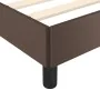 Brown synthetic leather bed frame 200x200 cm by vidaXL, Beds and slatted bases - Ref: Foro24-346925, Price: 103,39 €, Discoun...