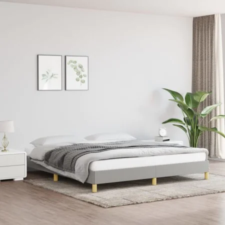 Light gray fabric bed frame 180x200 cm by vidaXL, Beds and slatted bases - Ref: Foro24-346834, Price: 112,58 €, Discount: %