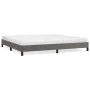 Gray synthetic leather bed frame 200x200 cm by vidaXL, Beds and slatted bases - Ref: Foro24-346926, Price: 122,95 €, Discount: %