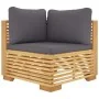 4-piece garden furniture set and solid teak wood cushions by vidaXL, Garden sets - Ref: Foro24-3100912, Price: 624,66 €, Disc...