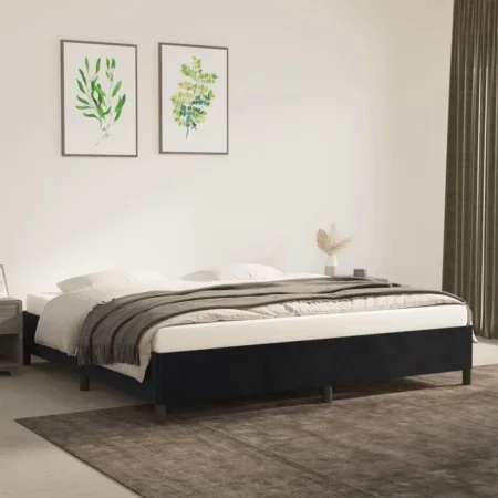 Light gray velvet bed frame 200x200 cm by vidaXL, Beds and slatted bases - Ref: Foro24-347344, Price: 134,81 €, Discount: %