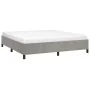 Light gray velvet bed frame 180x200 cm by vidaXL, Beds and slatted bases - Ref: Foro24-347336, Price: 130,49 €, Discount: %