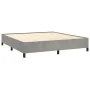Hellgrauer Samtbettrahmen 180x200 cm von vidaXL, Betten und Lattenroste - Ref: Foro24-347336, Preis: 134,24 €, Rabatt: %