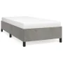 Hellgrauer Samtbettrahmen 90x200 cm von vidaXL, Betten und Lattenroste - Ref: Foro24-347300, Preis: 78,11 €, Rabatt: %