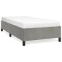 Light gray velvet bed frame 90x200 cm by vidaXL, Beds and slatted bases - Ref: Foro24-347300, Price: 78,11 €, Discount: %