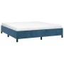 Estructura de cama de terciopelo azul 180x200 cm de vidaXL, Camas y somieres - Ref: Foro24-347340, Precio: 140,18 €, Descuent...