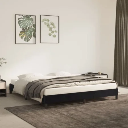 Light gray velvet bed frame 180x200 cm by vidaXL, Beds and slatted bases - Ref: Foro24-346990, Price: 116,26 €, Discount: %