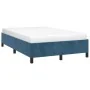 Estructura de cama de terciopelo azul 120x200 cm de vidaXL, Camas y somieres - Ref: Foro24-347316, Precio: 115,81 €, Descuent...
