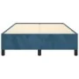 Estructura de cama de terciopelo azul 120x200 cm de vidaXL, Camas y somieres - Ref: Foro24-347316, Precio: 115,81 €, Descuent...