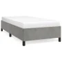 Estructura de cama de terciopelo gris claro 100x200 cm de vidaXL, Camas y somieres - Ref: Foro24-347306, Precio: 76,59 €, Des...