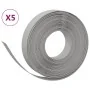Borduras de jardín 5 uds polietileno gris 10 m 10 cm by vidaXL, Garden edging and edging - Ref: Foro24-3155431, Price: 72,44 ...