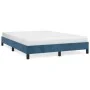 Blauer Samtbettrahmen 140x200 cm von vidaXL, Betten und Lattenroste - Ref: Foro24-346980, Preis: 108,44 €, Rabatt: %