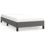 Gray synthetic leather bed frame 90x200 cm by vidaXL, Beds and slatted bases - Ref: Foro24-346884, Price: 69,32 €, Discount: %