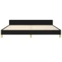 Bed frame with black fabric headboard 200x200 cm by vidaXL, Beds and slatted bases - Ref: Foro24-347441, Price: 157,53 €, Dis...