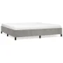 Estructura de cama de terciopelo gris claro 180x200 cm de vidaXL, Camas y somieres - Ref: Foro24-347342, Precio: 135,36 €, De...