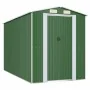 Grüner Gartenschuppen aus verzinktem Stahl, 192 x 357 x 223 cm von vidaXL, Schuppen - Ref: Foro24-3147429, Preis: 477,32 €, R...