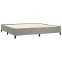 Estructura de cama de terciopelo gris claro 180x200 cm de vidaXL, Camas y somieres - Ref: Foro24-347342, Precio: 135,36 €, De...