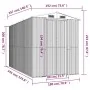 Grüner Gartenschuppen aus verzinktem Stahl, 192 x 357 x 223 cm von vidaXL, Schuppen - Ref: Foro24-3147429, Preis: 477,32 €, R...