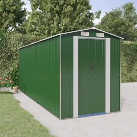 Gartenhaus aus grünem verzinktem Stahl 192x523x223 cm von vidaXL, Schuppen - Ref: Foro24-3147431, Preis: 724,39 €, Rabatt: %