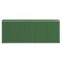 Cobertizo de jardín acero galvanizado verde 192x523x223 cm de vidaXL, Cobertizos - Ref: Foro24-3147431, Precio: 722,02 €, Des...