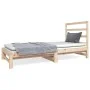 Sofá cama extraíble madera maciza de pino 2x(90x190) cm de vidaXL, Camas y somieres - Ref: Foro24-3124747, Precio: 139,61 €, ...