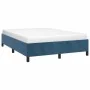 Blue velvet bed frame 140x190 cm by vidaXL, Beds and slatted bases - Ref: Foro24-347322, Price: 117,53 €, Discount: %