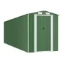 Cobertizo de jardín acero galvanizado verde 192x689x223 cm de vidaXL, Cobertizos - Ref: Foro24-3147433, Precio: 880,43 €, Des...