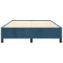 Blue velvet bed frame 140x190 cm by vidaXL, Beds and slatted bases - Ref: Foro24-347322, Price: 117,53 €, Discount: %