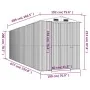 Cobertizo de jardín acero galvanizado verde 192x689x223 cm de vidaXL, Cobertizos - Ref: Foro24-3147433, Precio: 880,43 €, Des...
