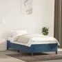 Estructura de cama de terciopelo azul 90x200 cm de vidaXL, Camas y somieres - Ref: Foro24-347304, Precio: 96,59 €, Descuento: %