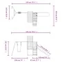 Douglas-Massivholz-Außenspielplatz von vidaXL, Schaukeln und Spielgeräte - Ref: Foro24-3155937, Preis: 422,12 €, Rabatt: %