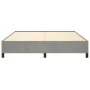 Hellgrauer Samtbettrahmen 160x200 cm von vidaXL, Betten und Lattenroste - Ref: Foro24-347330, Preis: 125,69 €, Rabatt: %
